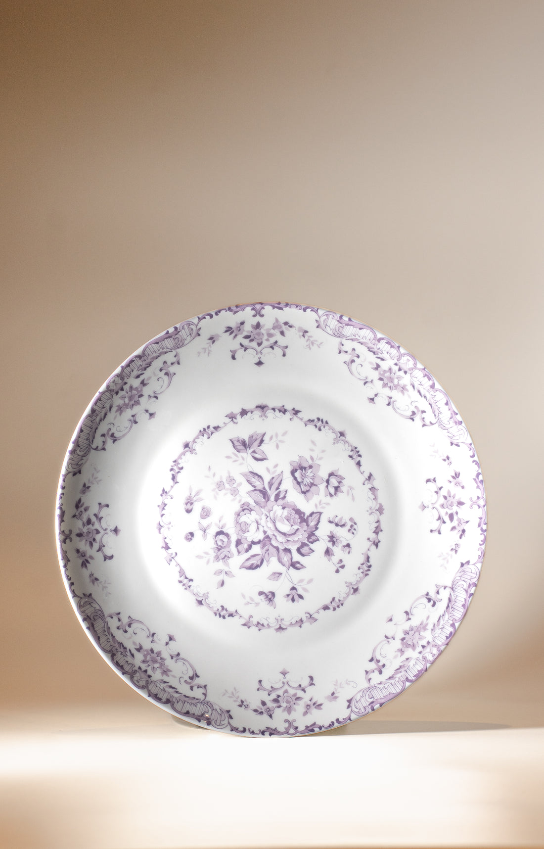 FLORAL PURPLE DINNER PLATE