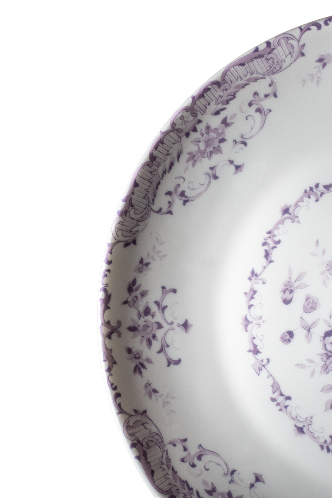 FLORAL PURPLE DINNER PLATE