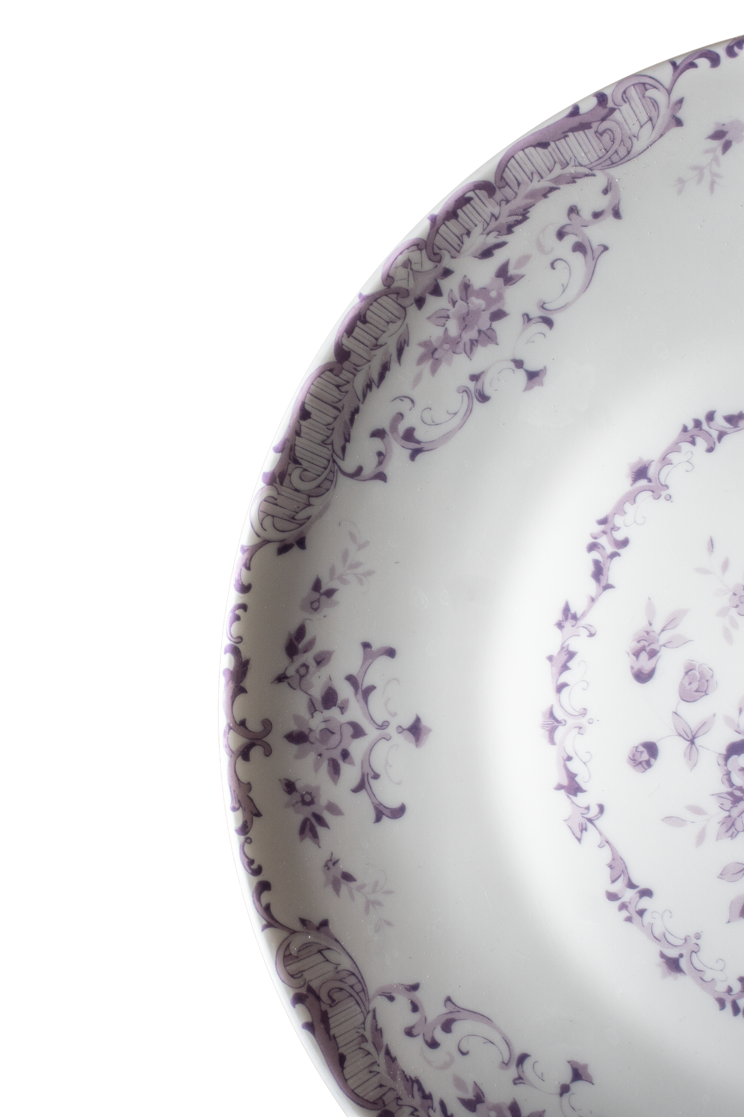 FLORAL PURPLE DINNER PLATE