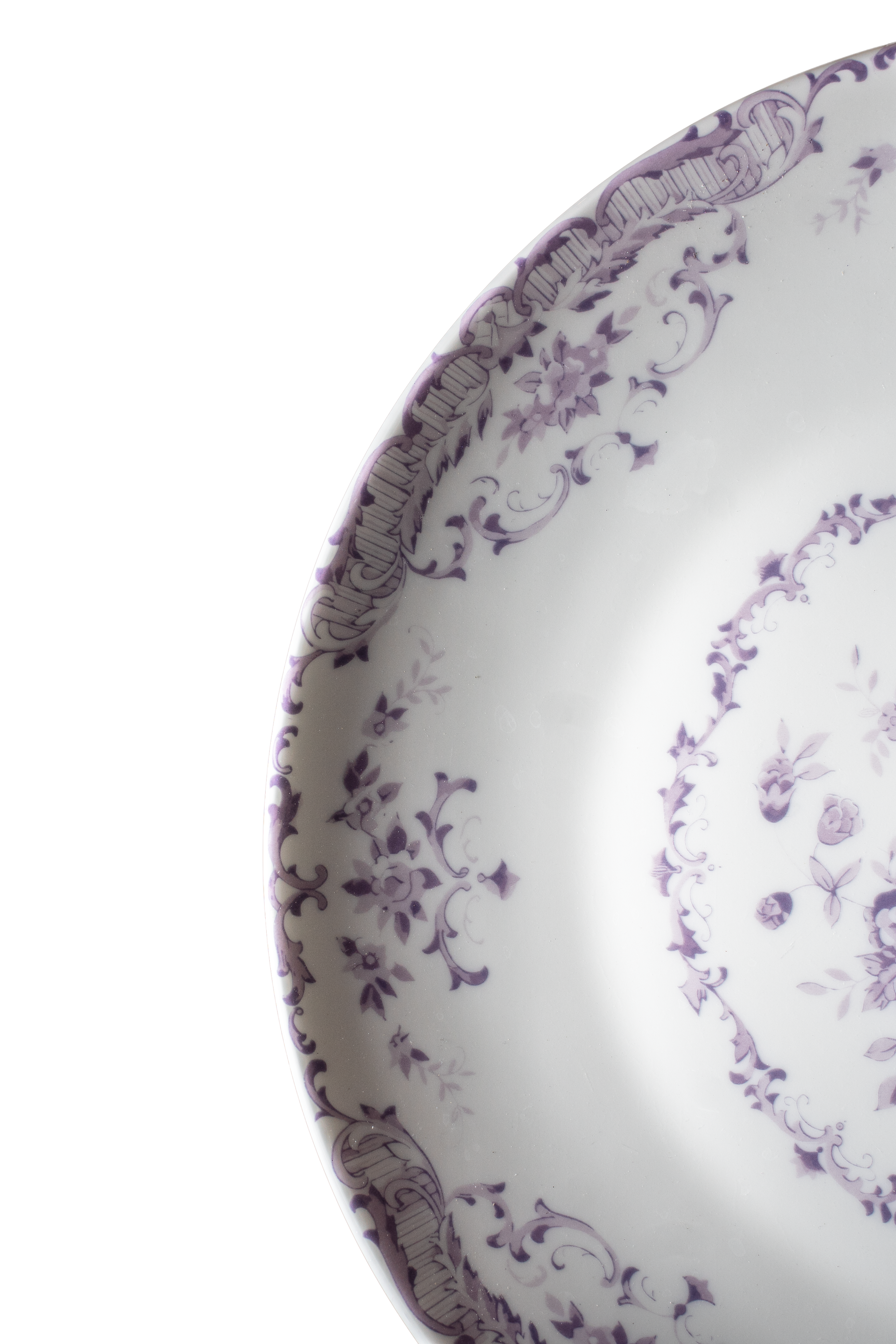 FLORAL PURPLE DINNER PLATE