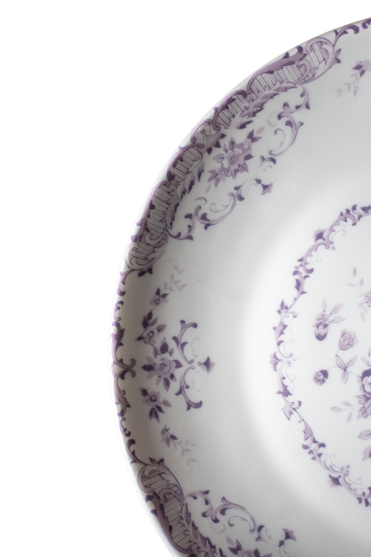 FLORAL PURPLE DINNER PLATE